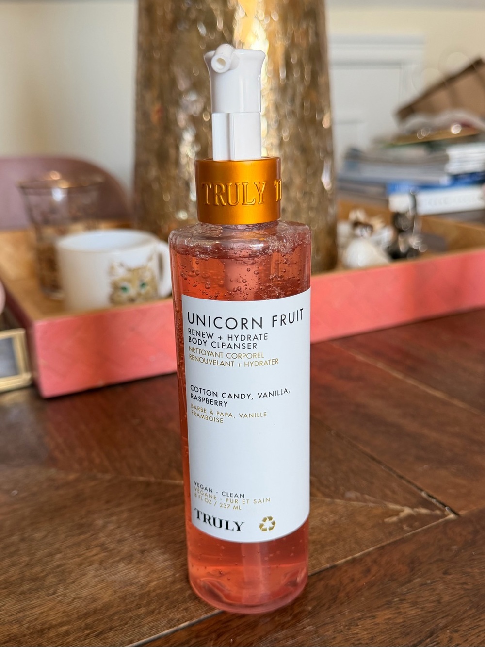 TRULY Unicorn Fruit Renew + Hydrate Body Cleanser, Vegan, Clean, 8 fl oz